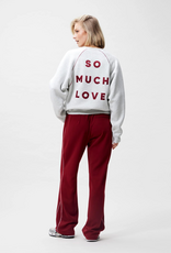 Catwalk Junkie Sweater 'Graphic With Piping' - Light Grey Melange - Catwalk Junkie