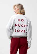 Catwalk Junkie Sweater 'Graphic With Piping' - Light Grey Melange - Catwalk Junkie