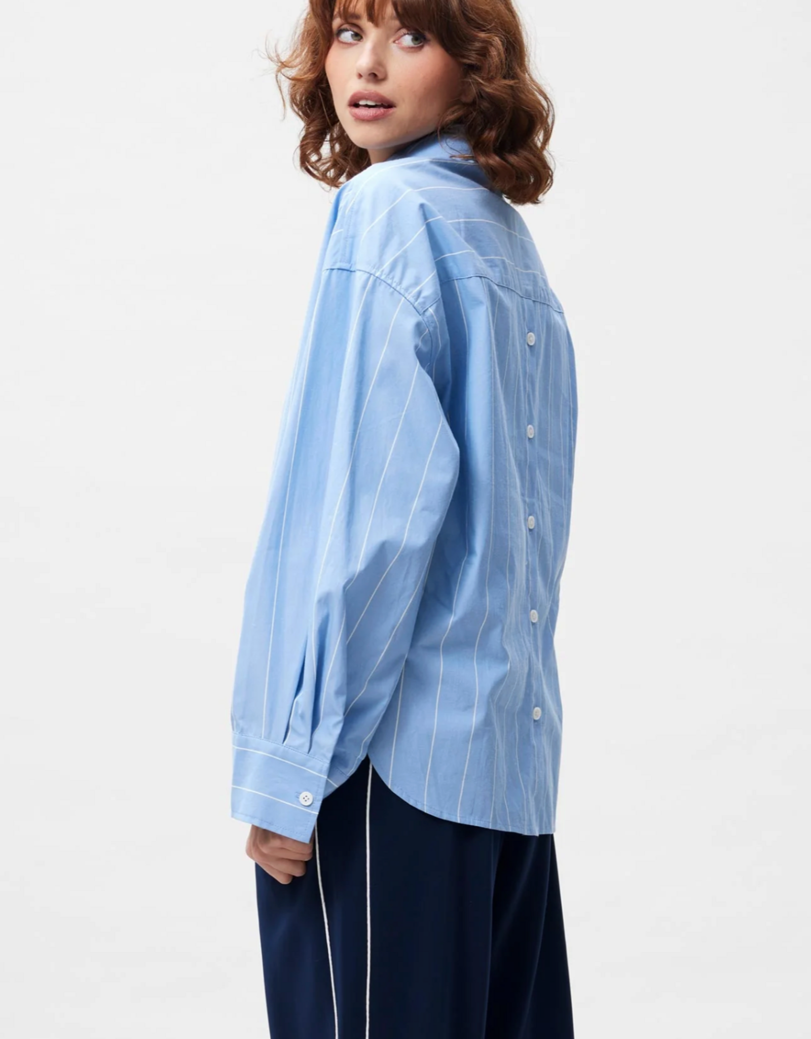 Catwalk Junkie Blouse 'Double Placket' - Riviera - Catwalk Junkie
