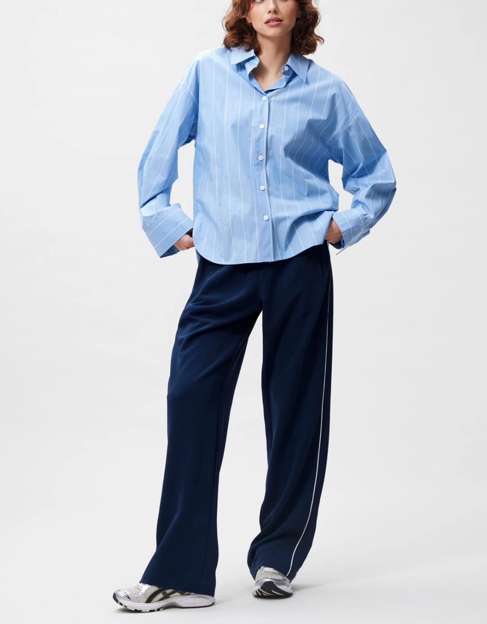 Catwalk Junkie Blouse 'Double Placket' - Riviera - Catwalk Junkie