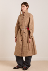 Damson Madder Trench Reversible  'Anja' - Tan/Red - Damson Madder