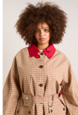 Damson Madder Trench Reversible  'Anja' - Tan/Red - Damson Madder