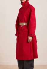 Damson Madder Trench Reversible  'Anja' - Tan/Red - Damson Madder
