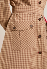 Damson Madder Trench Reversible  'Anja' - Tan/Red - Damson Madder