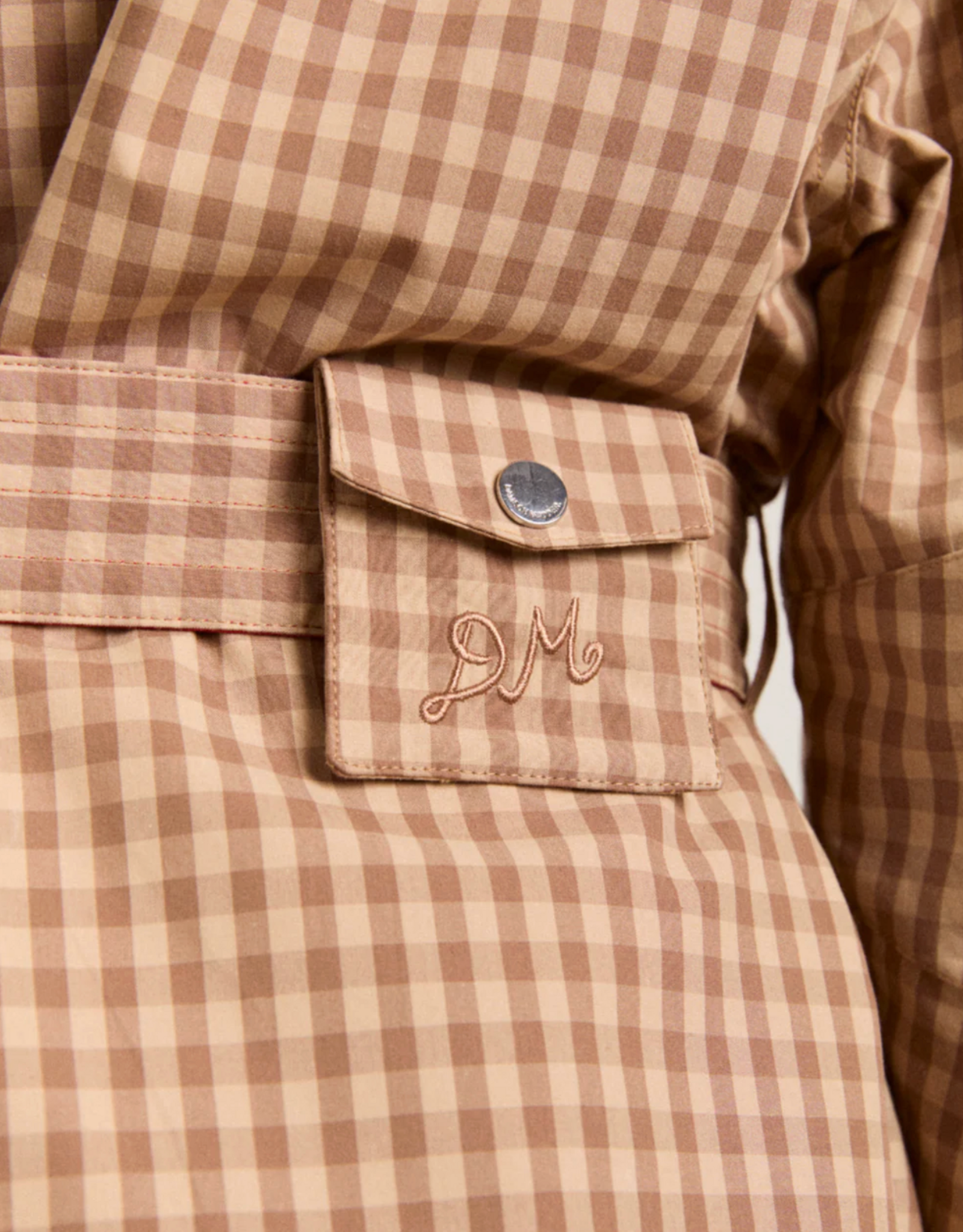 Damson Madder Trench Reversible  'Anja' - Tan/Red - Damson Madder