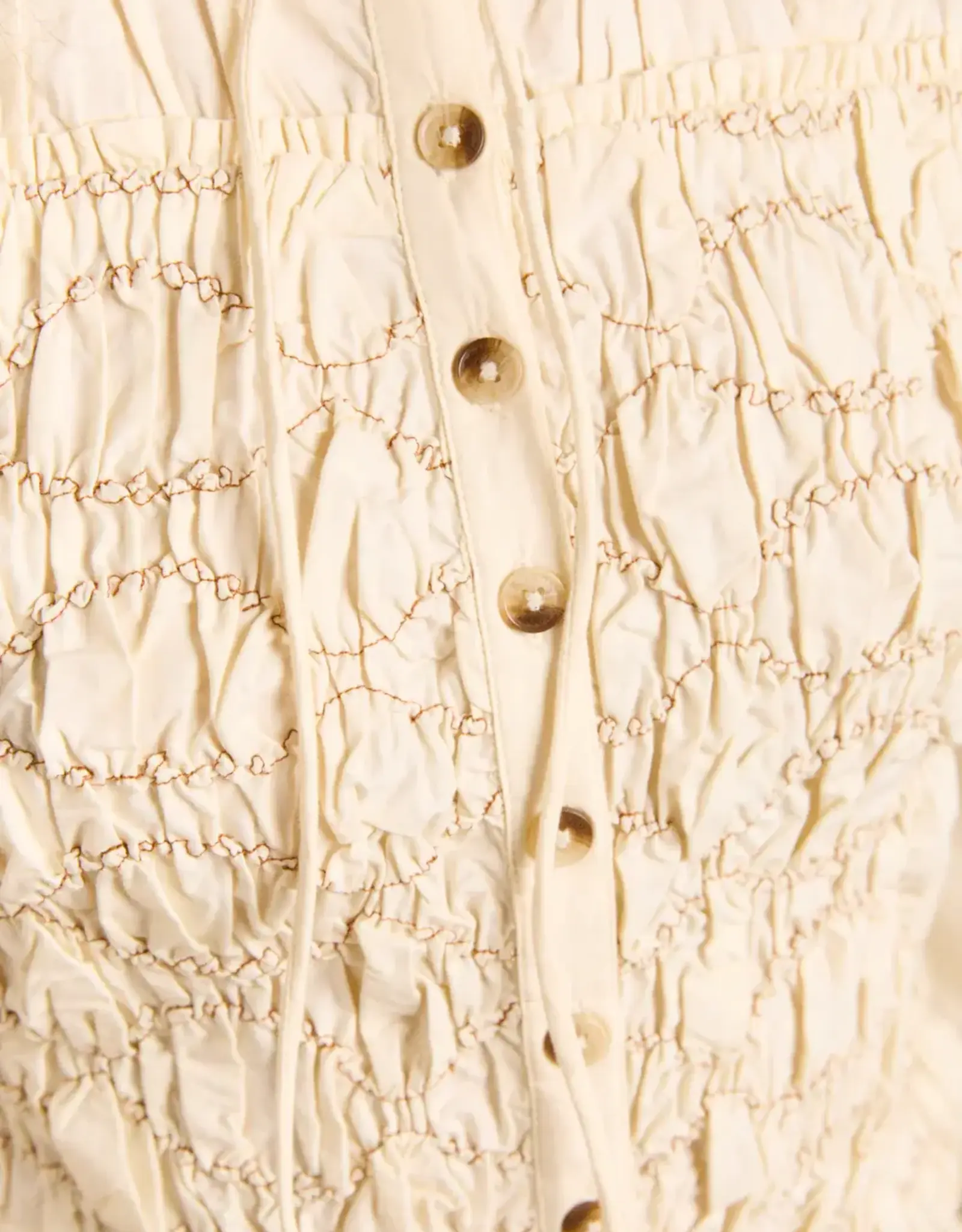 Damson Madder Blouse Smocked 'Elliana' - Butter  - Damson Madder