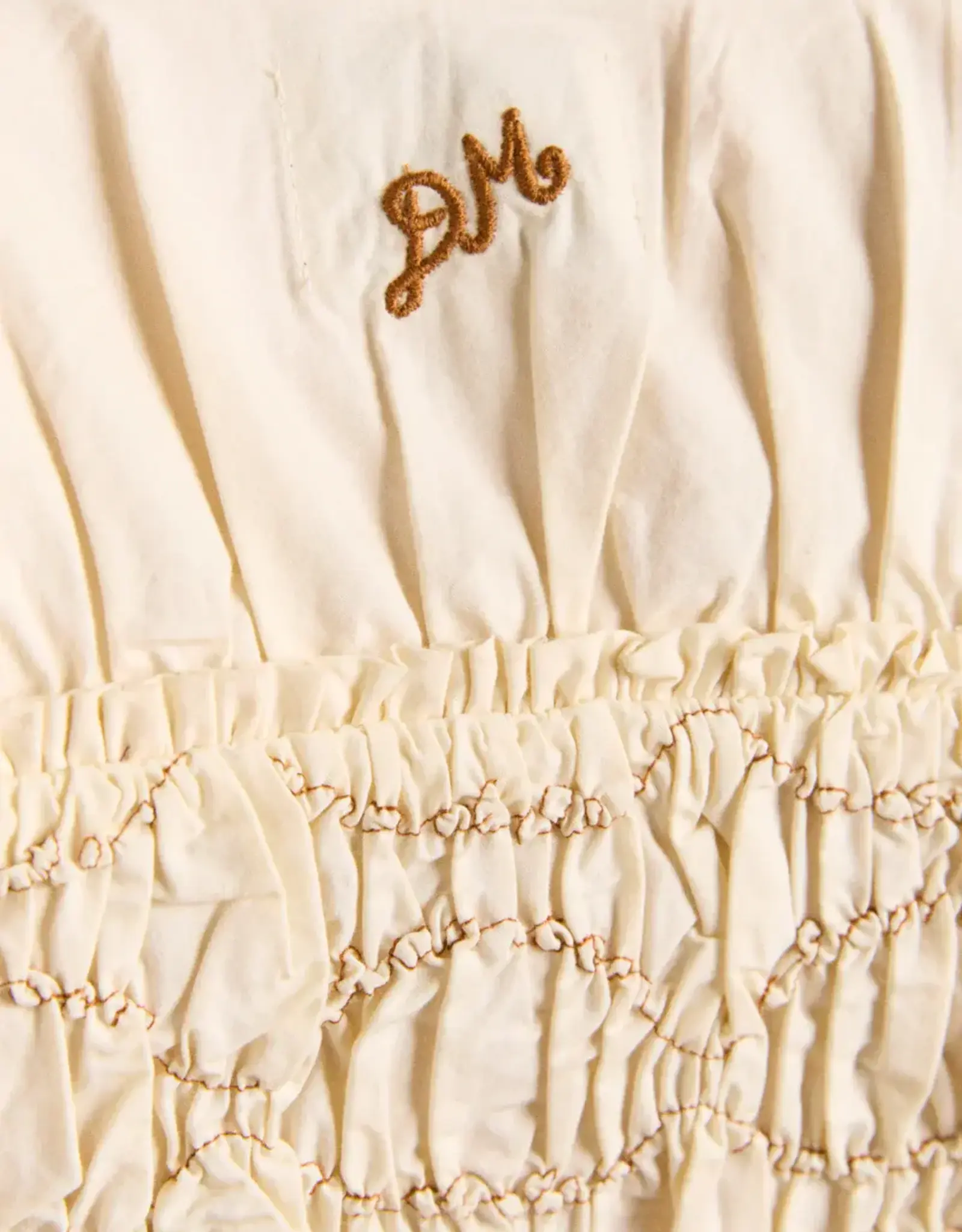 Damson Madder Blouse Smocked 'Elliana' - Butter  - Damson Madder