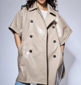 Mon Frac Cape-Style Coat 'Drops' - Beige - Mon Frac TU