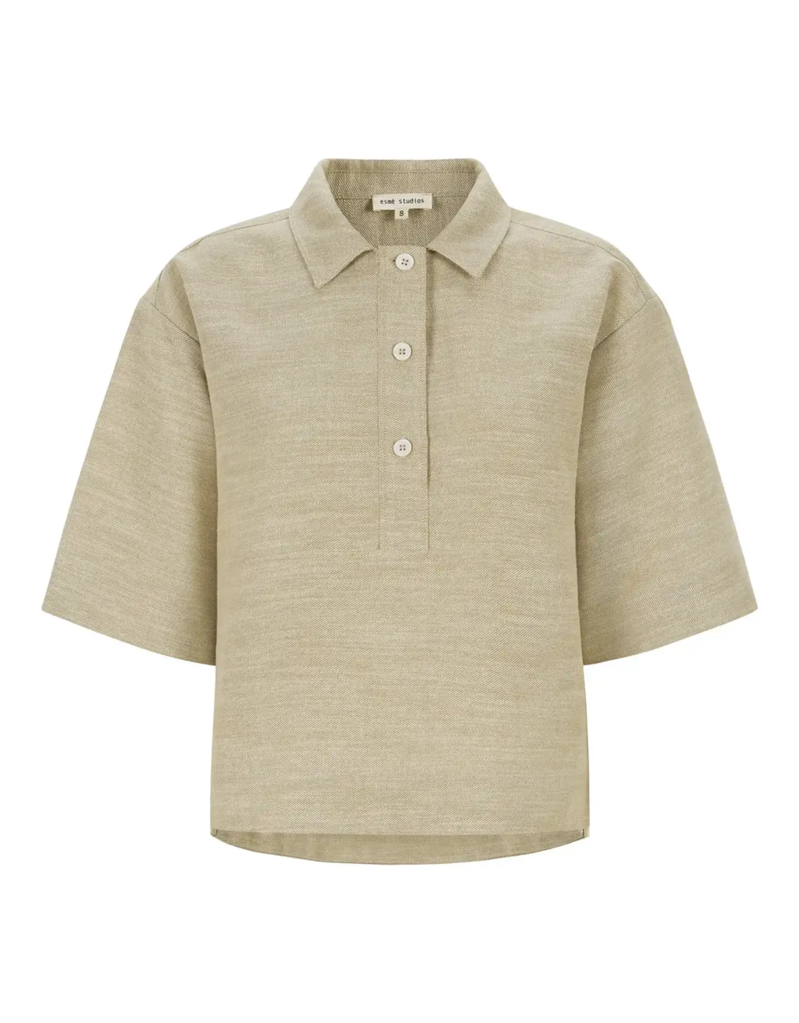 Esmé Studios Blouse 'Kaya' - Brownie Melange - Esmé Studios