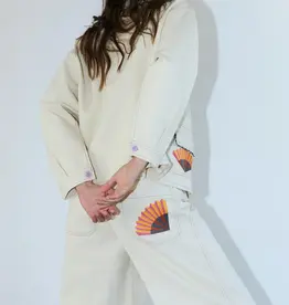 Lollys Laundry Broek 'Florida' - Creme - Lollys Laundry