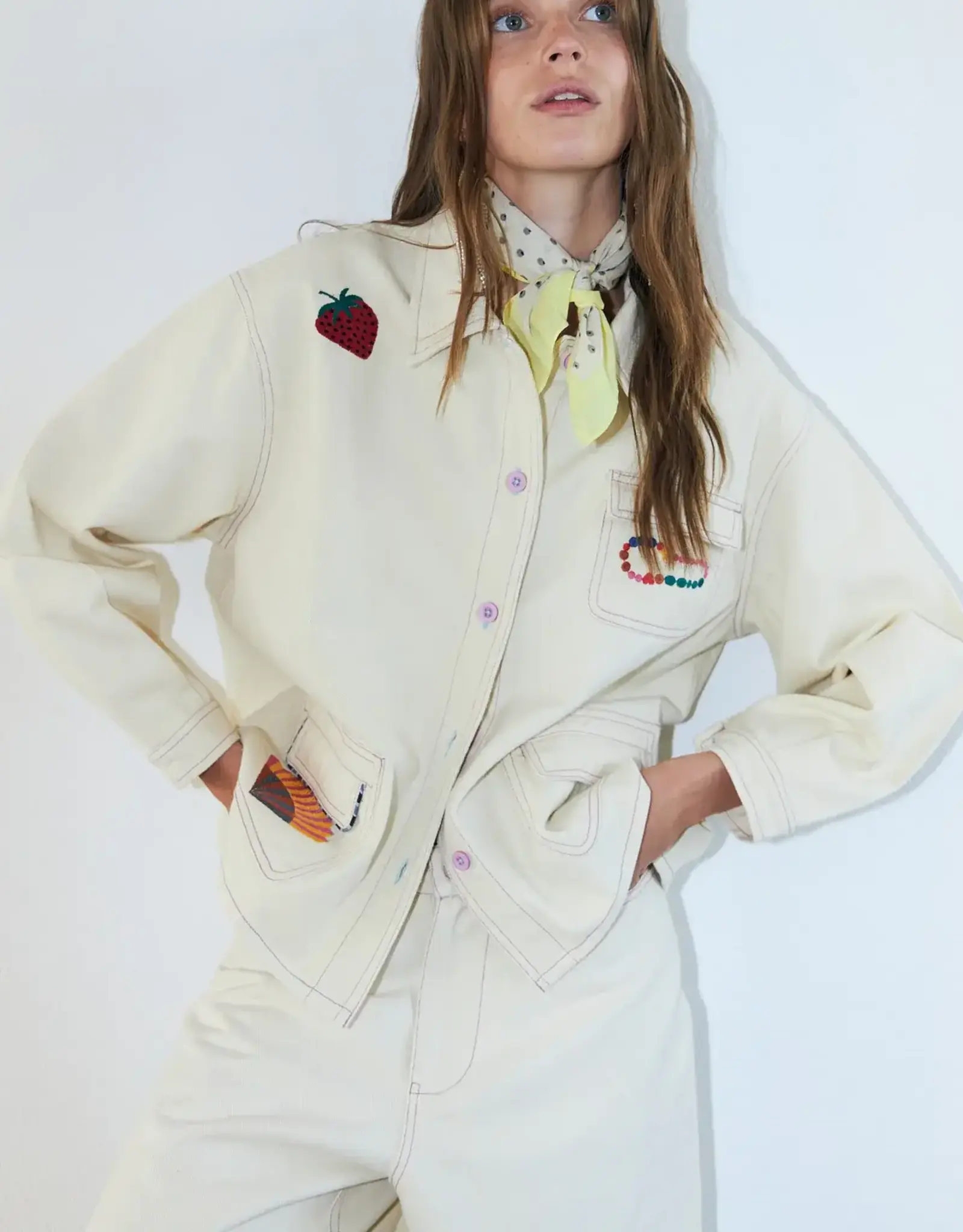 Lollys Laundry Jacket 'April' - Creme - Lollys Laundry