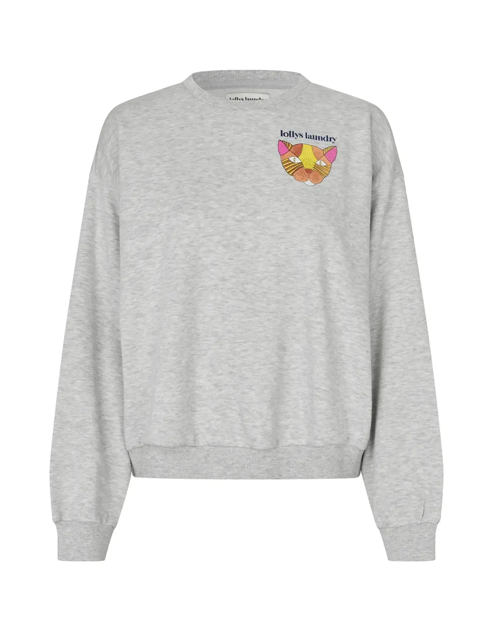 Lollys Laundry Sweater 'Sydney' - Light Grey Melange - Lollys Laundry