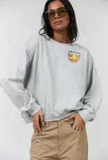 Lollys Laundry Sweater 'Sydney' - Light Grey Melange - Lollys Laundry