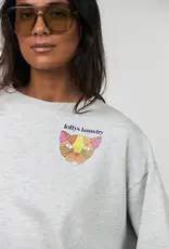 Lollys Laundry Sweater 'Sydney' - Light Grey Melange - Lollys Laundry