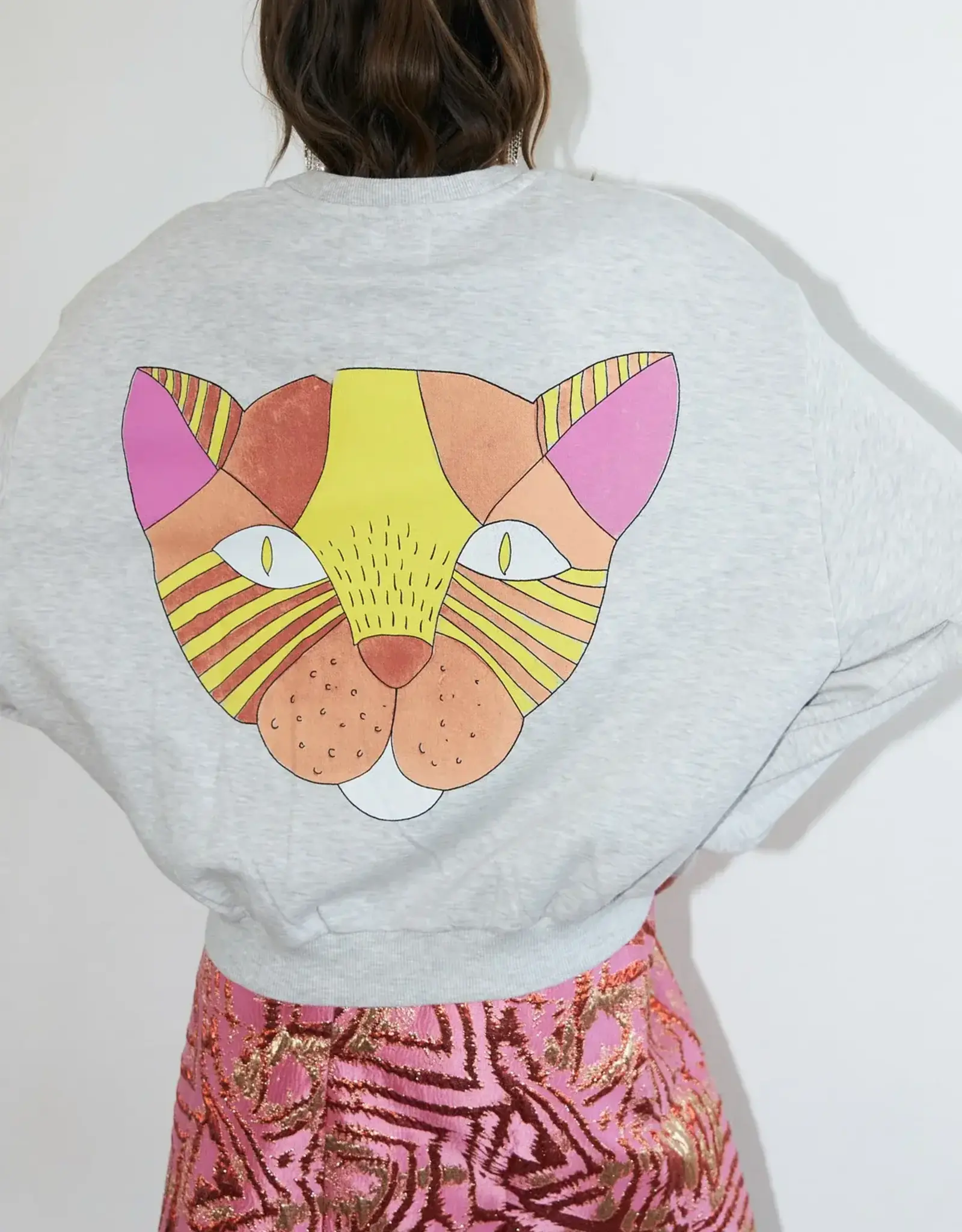 Lollys Laundry Sweater 'Sydney' - Light Grey Melange - Lollys Laundry