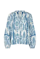 Lollys Laundry Blouse 'Vero' - Blue - Lollys Laundry