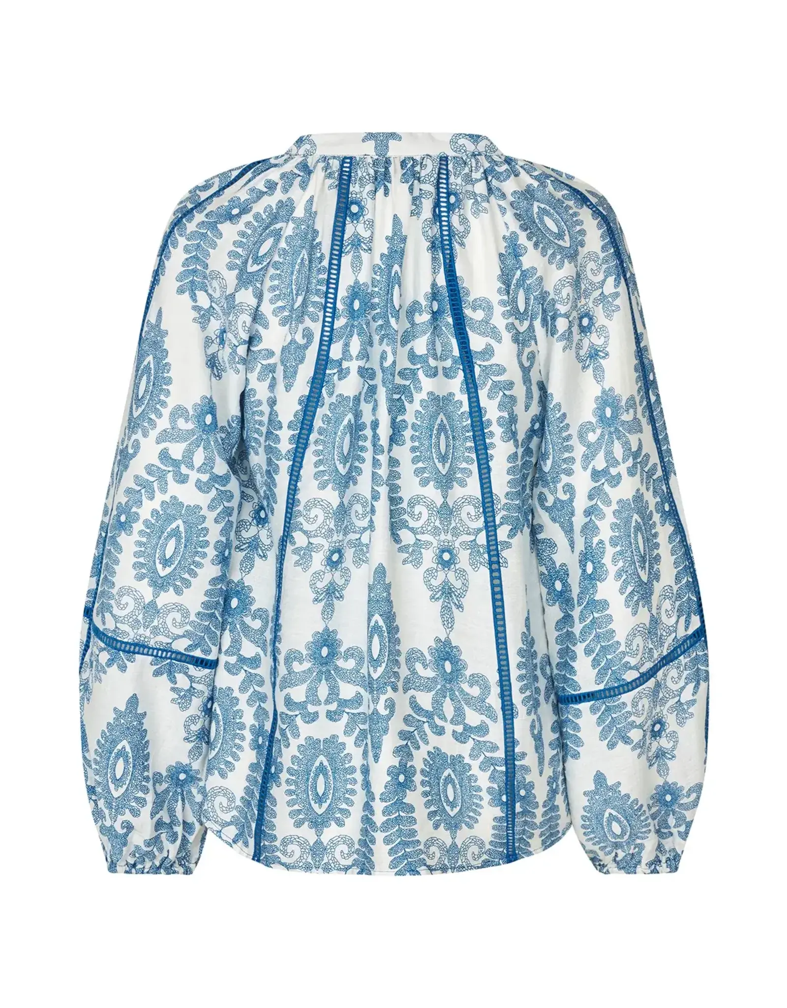 Lollys Laundry Blouse 'Vero' - Blue - Lollys Laundry