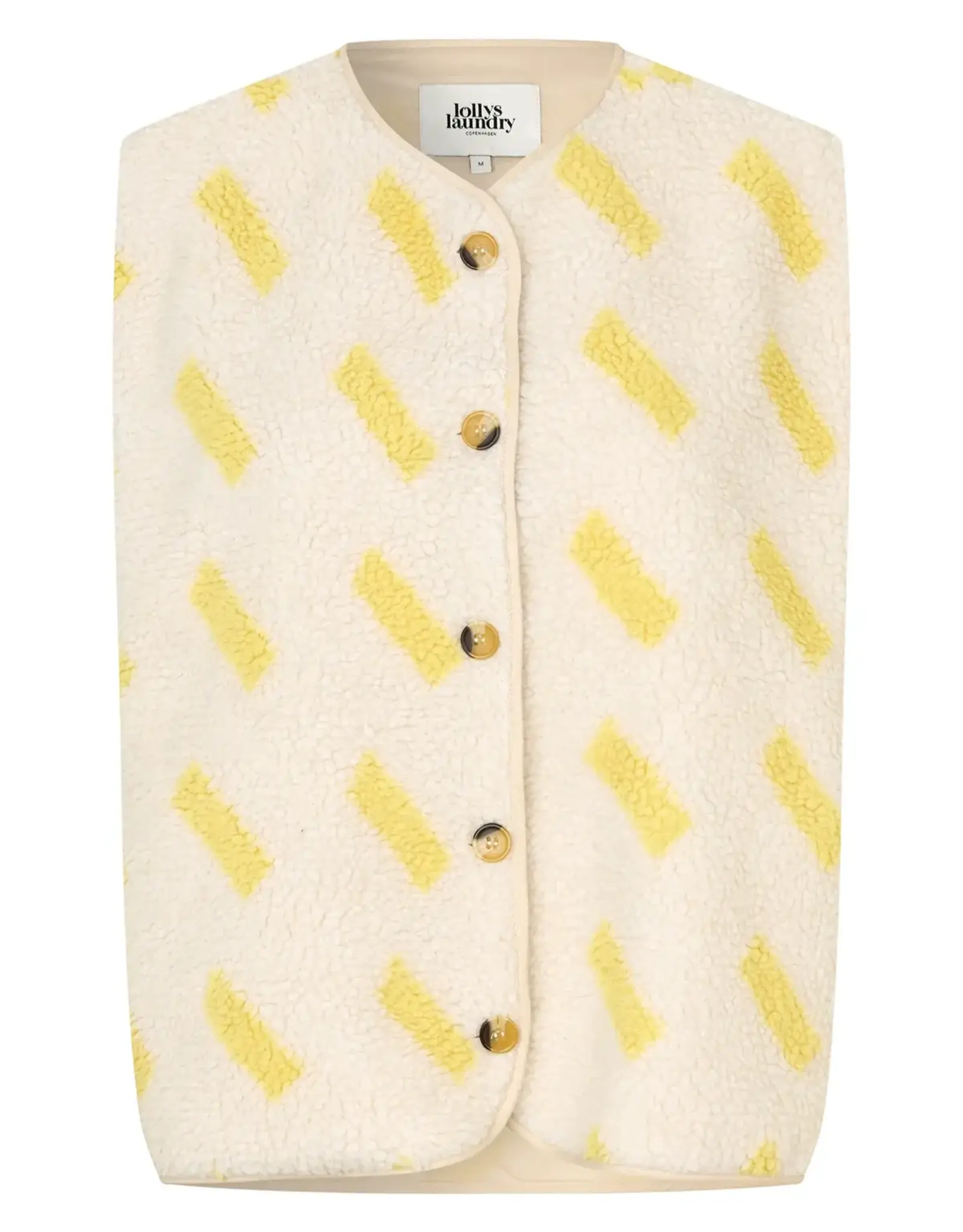 Lollys Laundry Bodywarmer 'Jace' - Light Yellow - Lollys Laundry