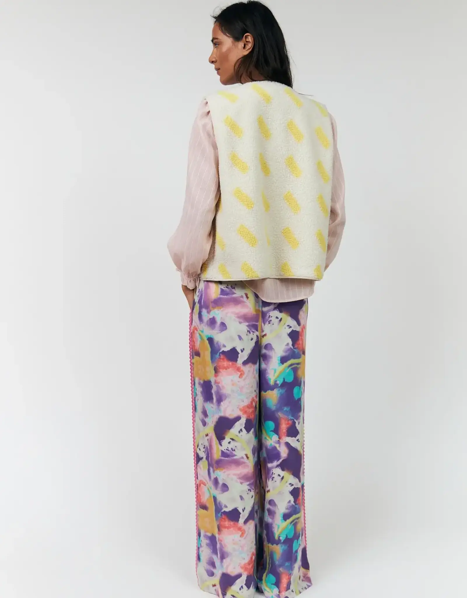 Lollys Laundry Bodywarmer 'Jace' - Light Yellow - Lollys Laundry