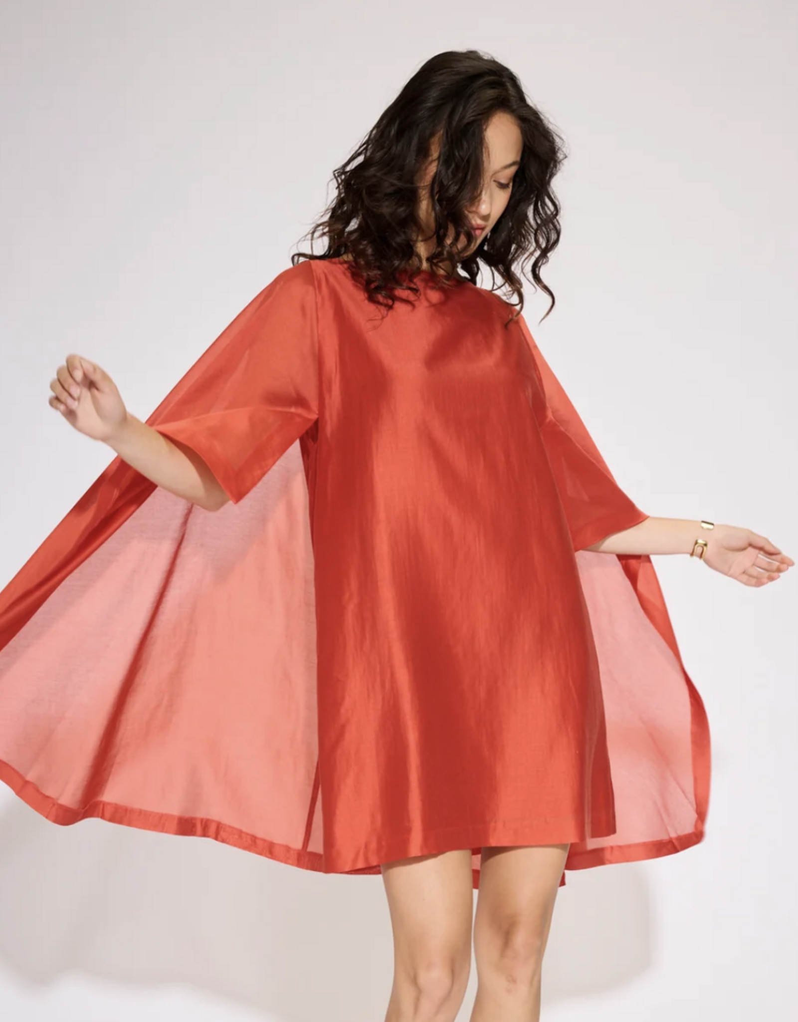 Bô-Dôme Jurk 'Karen' - Burnt Orange  - Bô-Dôme