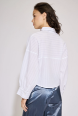 Bô-Dôme Blouse 'Sheryl' - Ecru Stripes  - Bô-Dôme