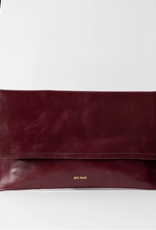 Anne Kurz Clutch Glanzend Nappa - Bordeaux