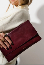 Anne Kurz Clutch Glanzend Nappa - Bordeaux