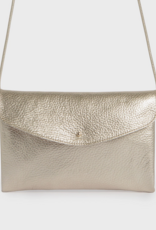 Anne Kurz Clutch Metallic Champagne