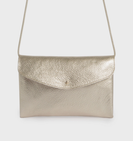 Anne Kurz Clutch Metallic Champagne