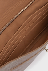 Anne Kurz Clutch Metallic Champagne