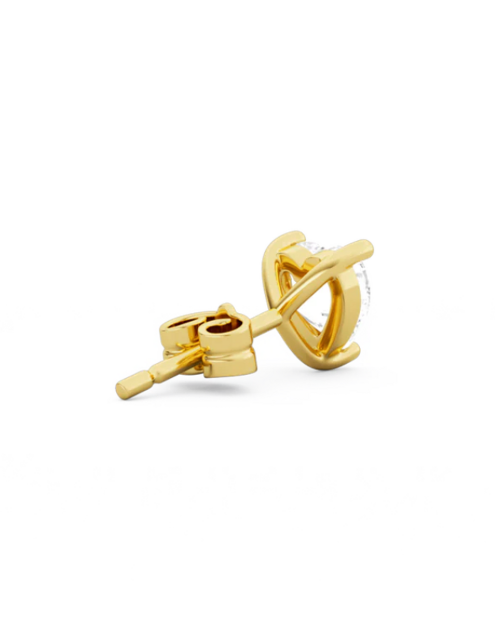 Billion Avenue Heart Earring - Gold - Billion Avenue