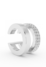 Billion Avenue OL Double Earcuff  - Silver - Billion Avenue