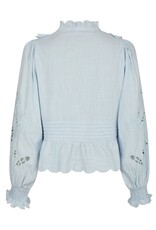 Blouse Embroidery 'Petrine' - Light Blue - Neo Noir