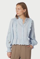 Blouse Embroidery 'Petrine' - Light Blue - Neo Noir