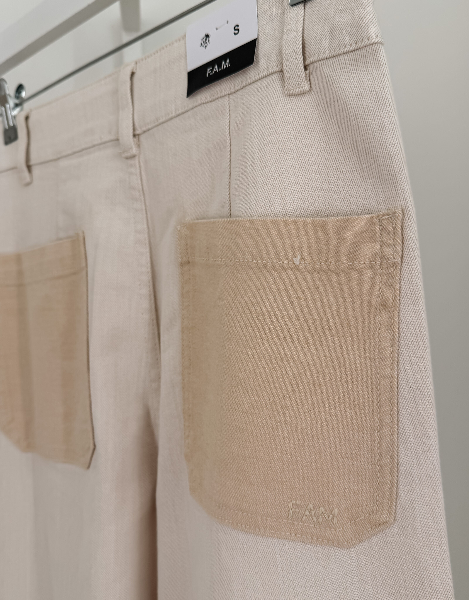 F.A.M. Jeans Wide 'Fauve' - Ecru - FL95WR - F.A.M.