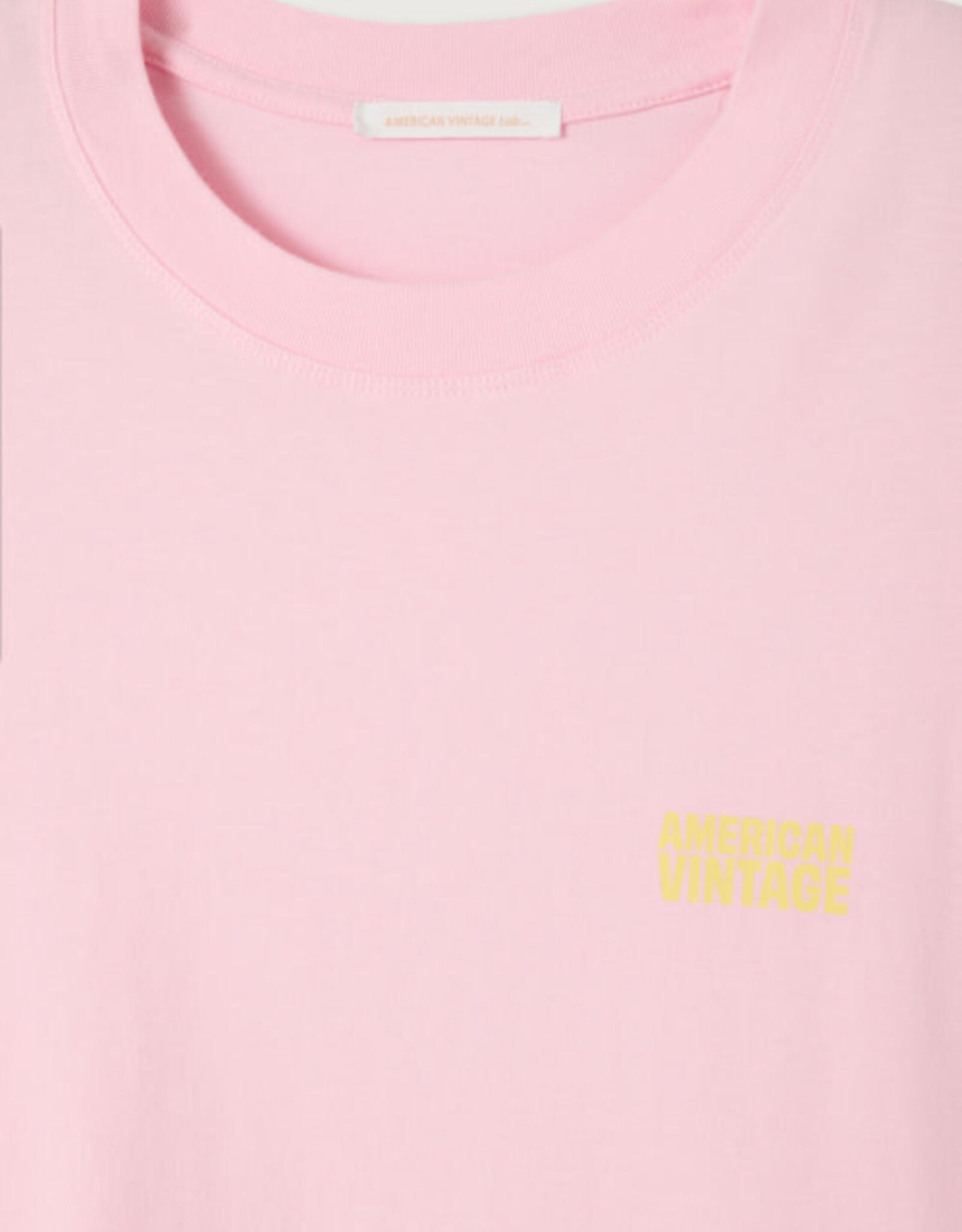 American Vintage T-Shirt Long Sleeve 'Gixy' - Barbe A Papa - Gix02C -  American Vintage