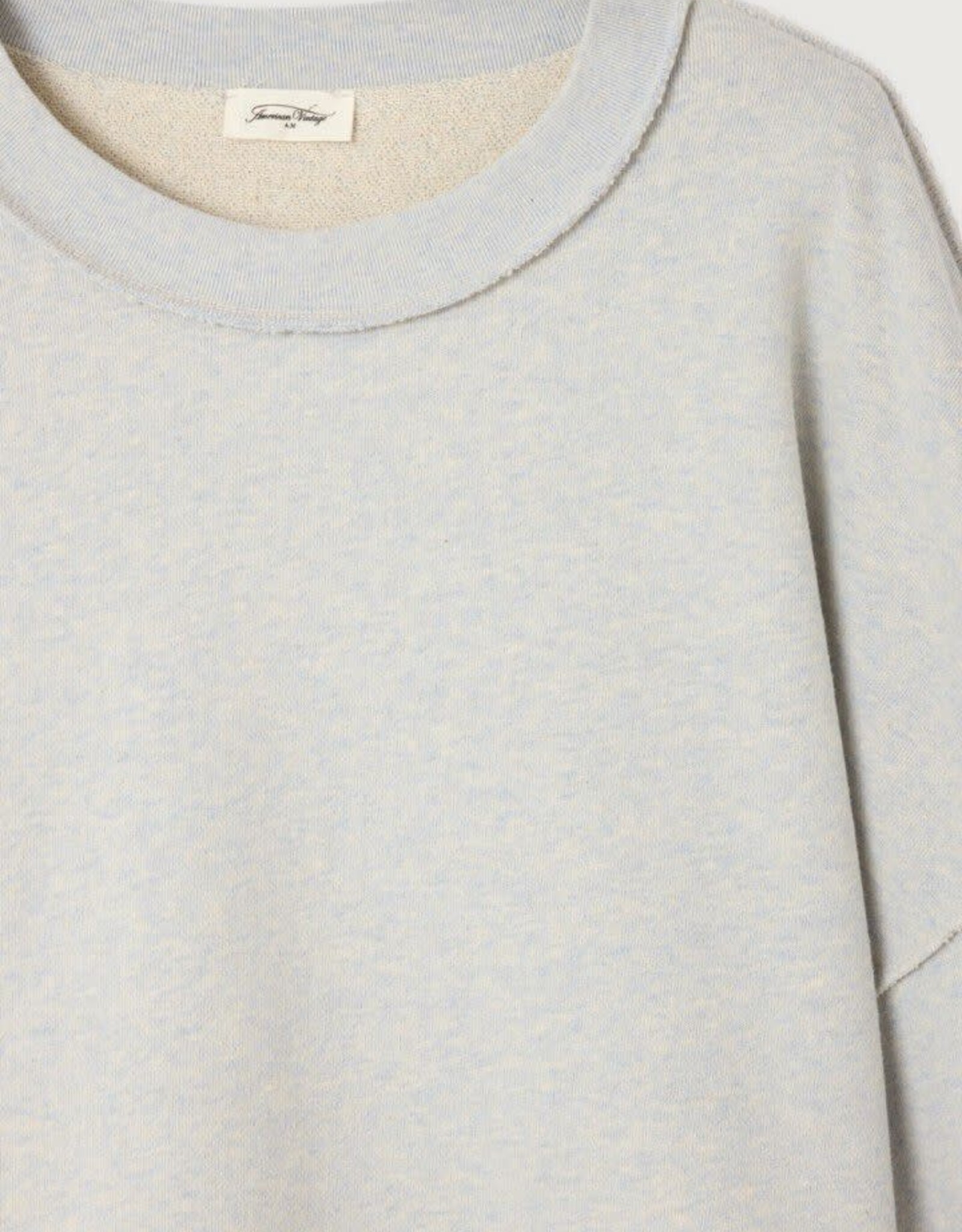 American Vintage Sweater 'Dantown' - Bleu Ciel Chine - Dan03A -  American Vintage