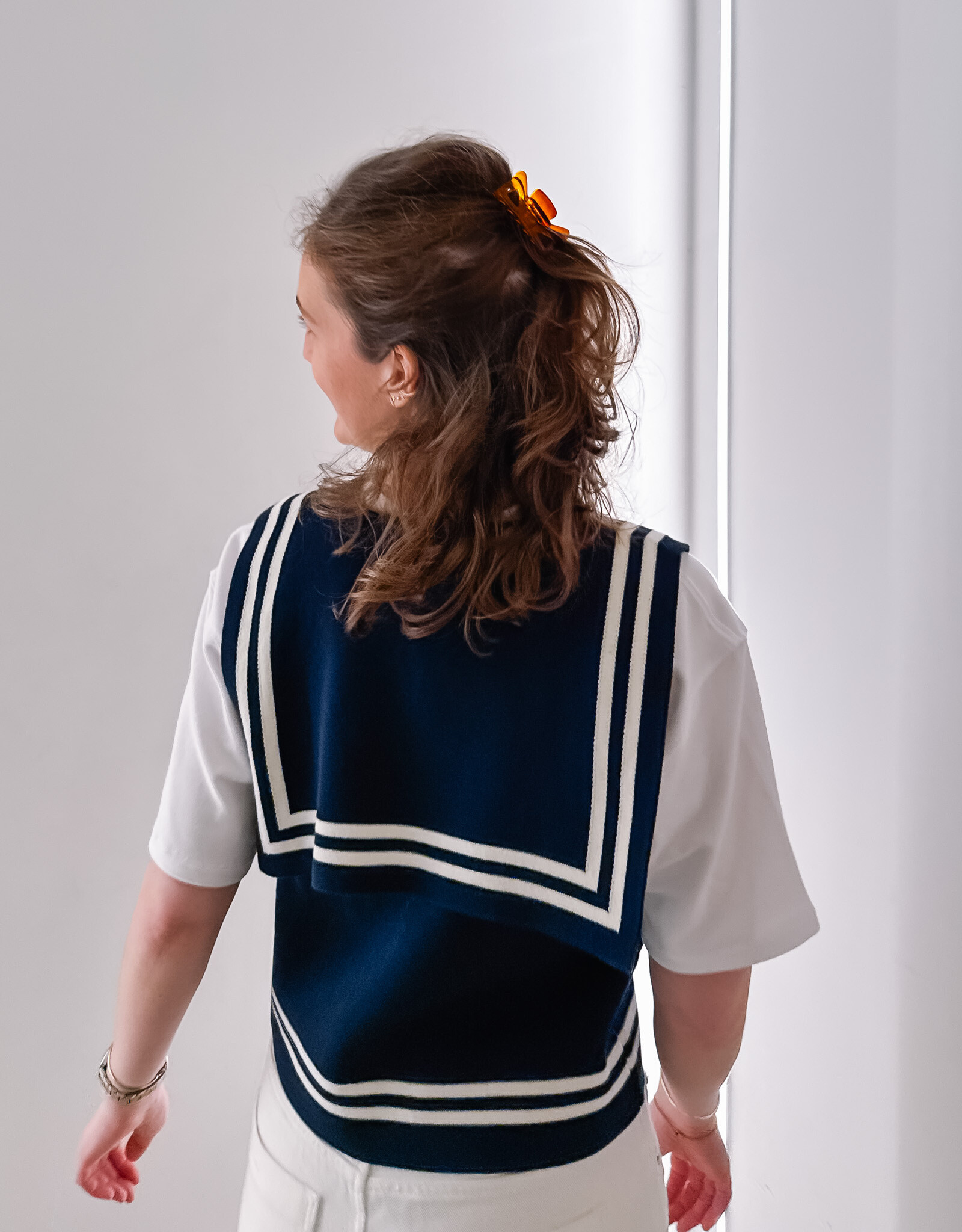 The Tiny Big Sister Top 'Sailor' - Navy - The Tiny Big Sister