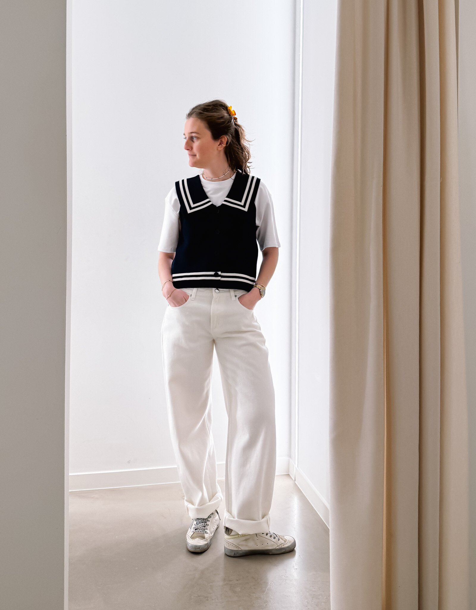 The Tiny Big Sister Top 'Sailor' - Navy - The Tiny Big Sister