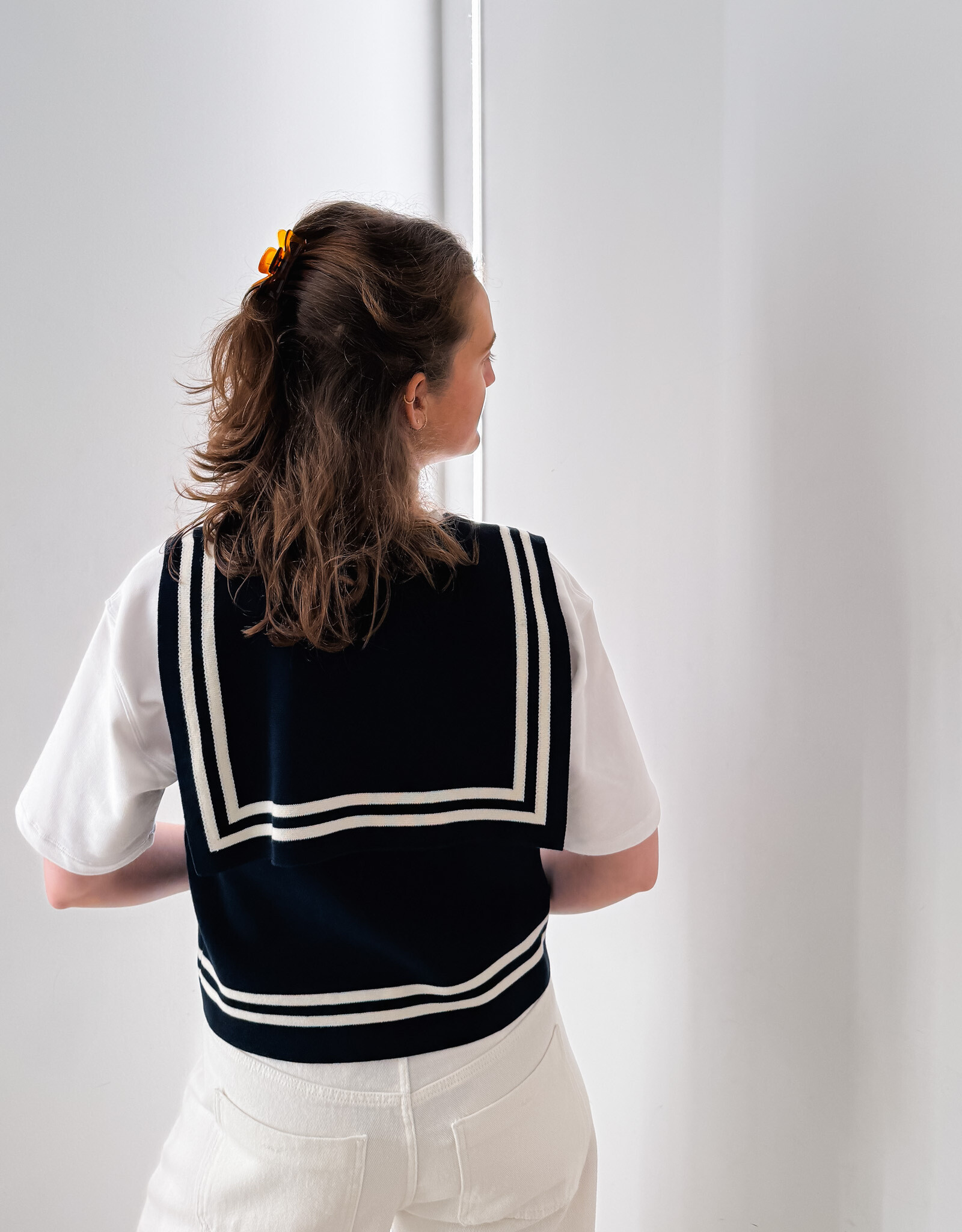 The Tiny Big Sister Top 'Sailor' - Navy - The Tiny Big Sister