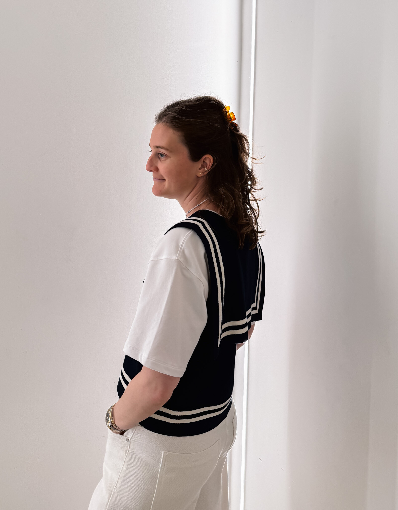 The Tiny Big Sister Top 'Sailor' - Navy - The Tiny Big Sister