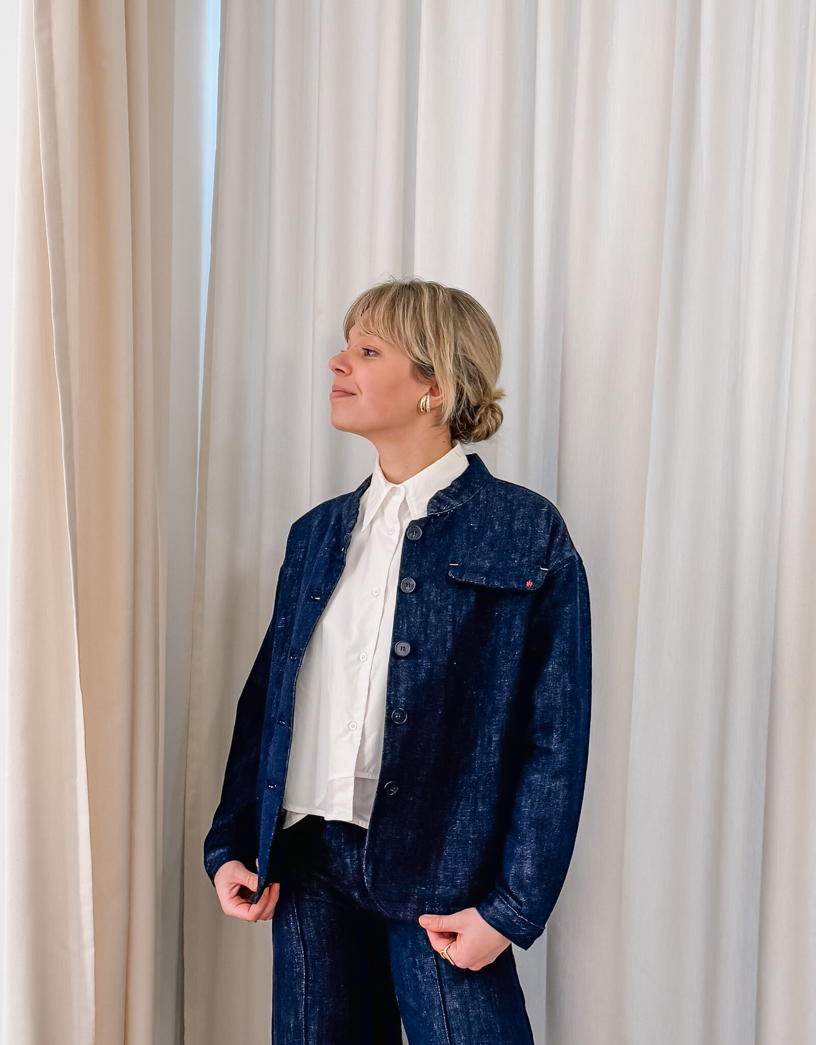 F.A.M. Jacket 'Van' - Indigo - LV07CL - F.A.M.