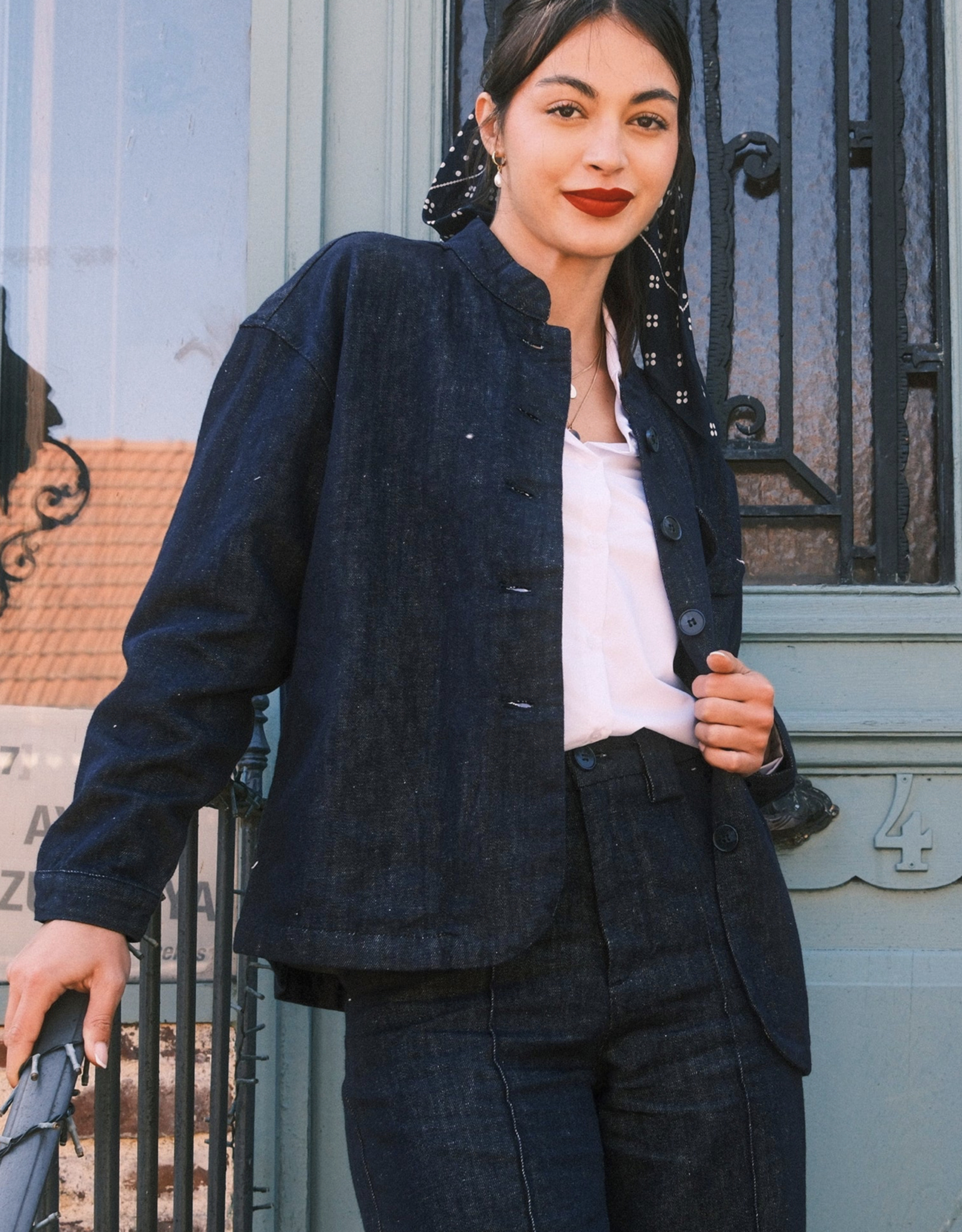 F.A.M. Jacket 'Van' - Indigo - LV07CL - F.A.M.