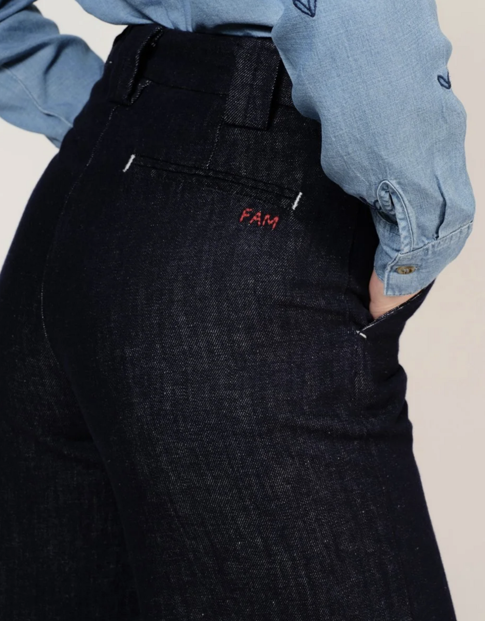 F.A.M. Jeans Large 'Fino' - Indigo - FL07WL - F.A.M.