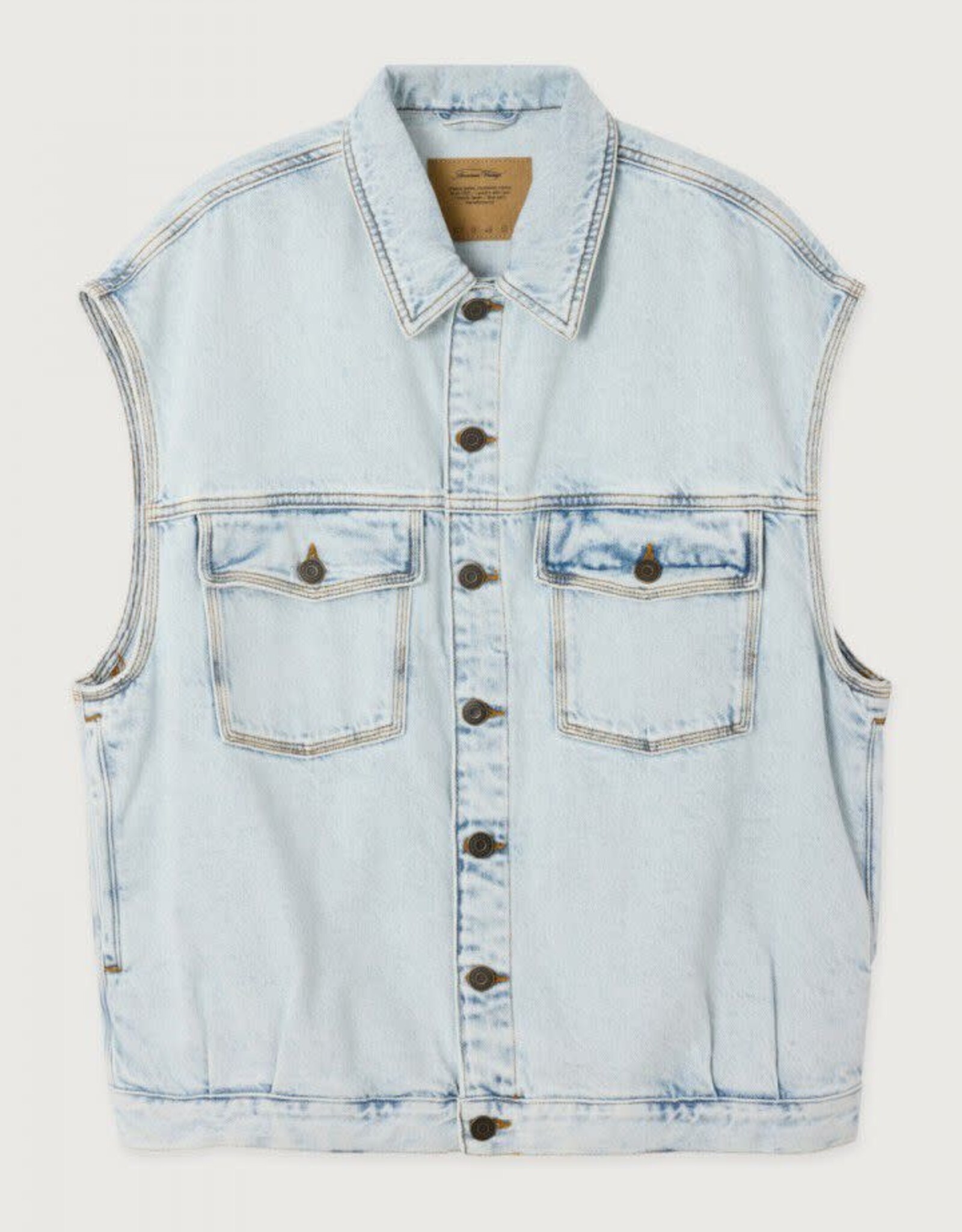 American Vintage Jeansvest 'Joybird' - Winter Bleached - Joy16L - American Vintage