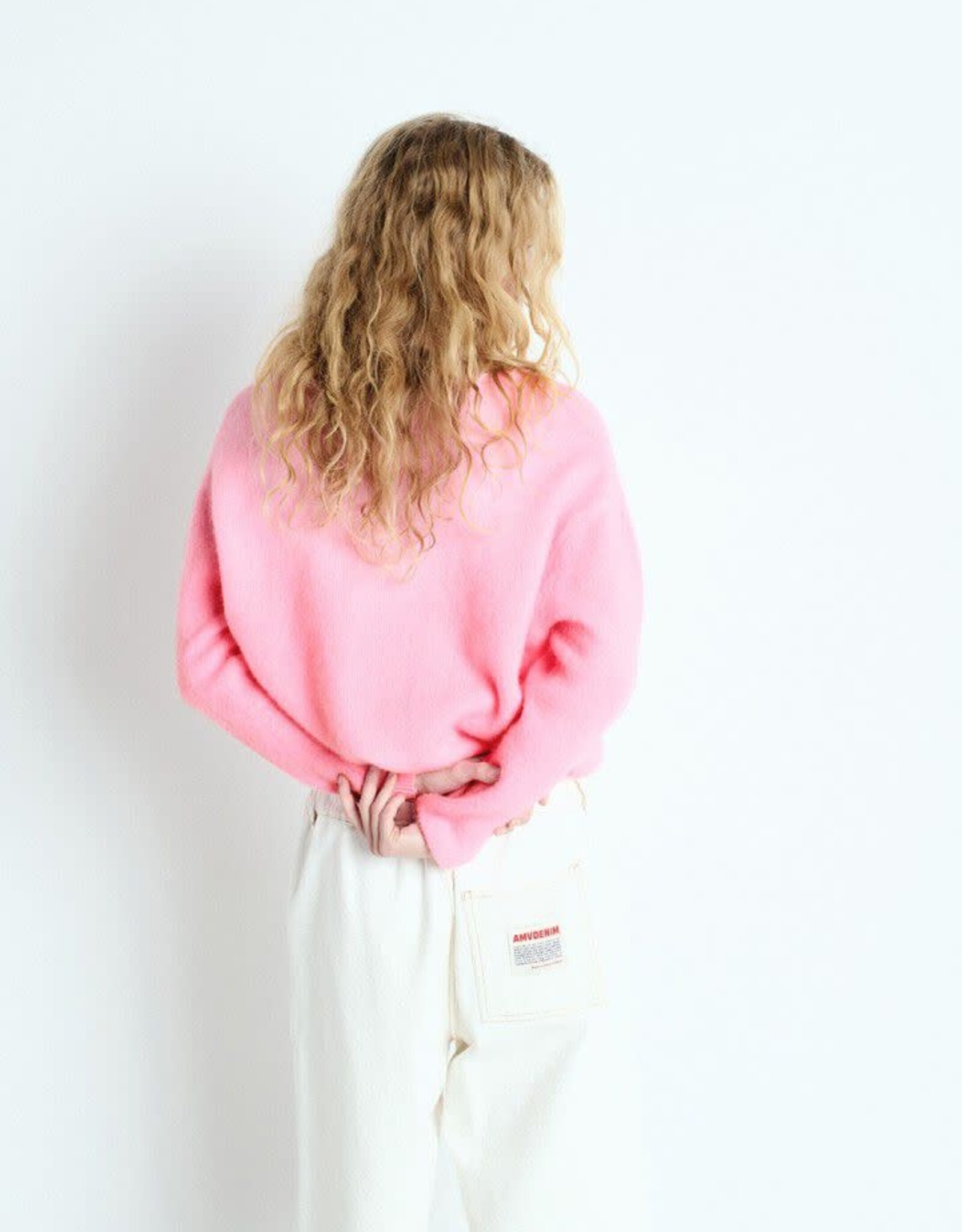 American Vintage Cardigan 'Vitow' -  Rose Chine  - Vito19E - American Vintage