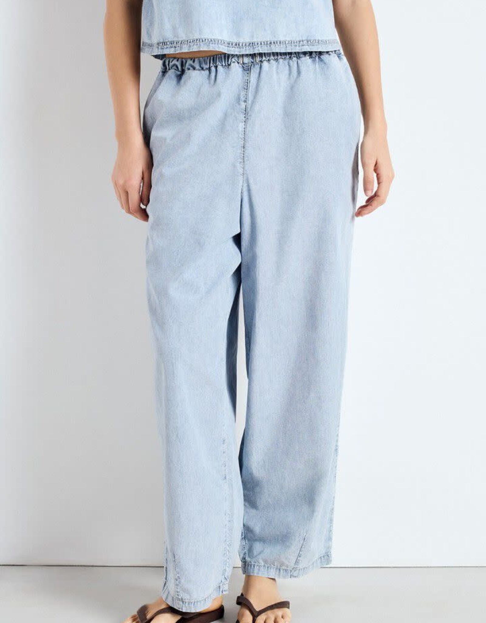 American Vintage Broek 'Paybou' - Blue Snow - Pay10B -  American Vintage