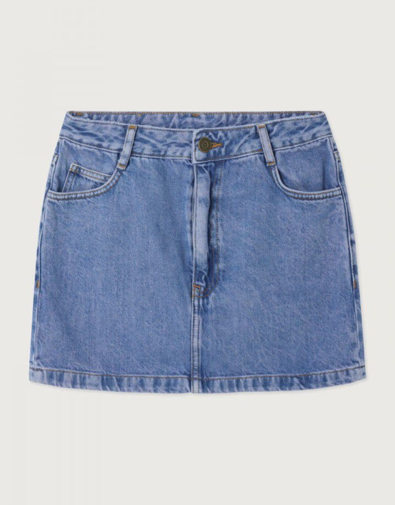 American Vintage Jeansrokje 'Joybird' - Pink Blue - Joy13G -  American Vintage