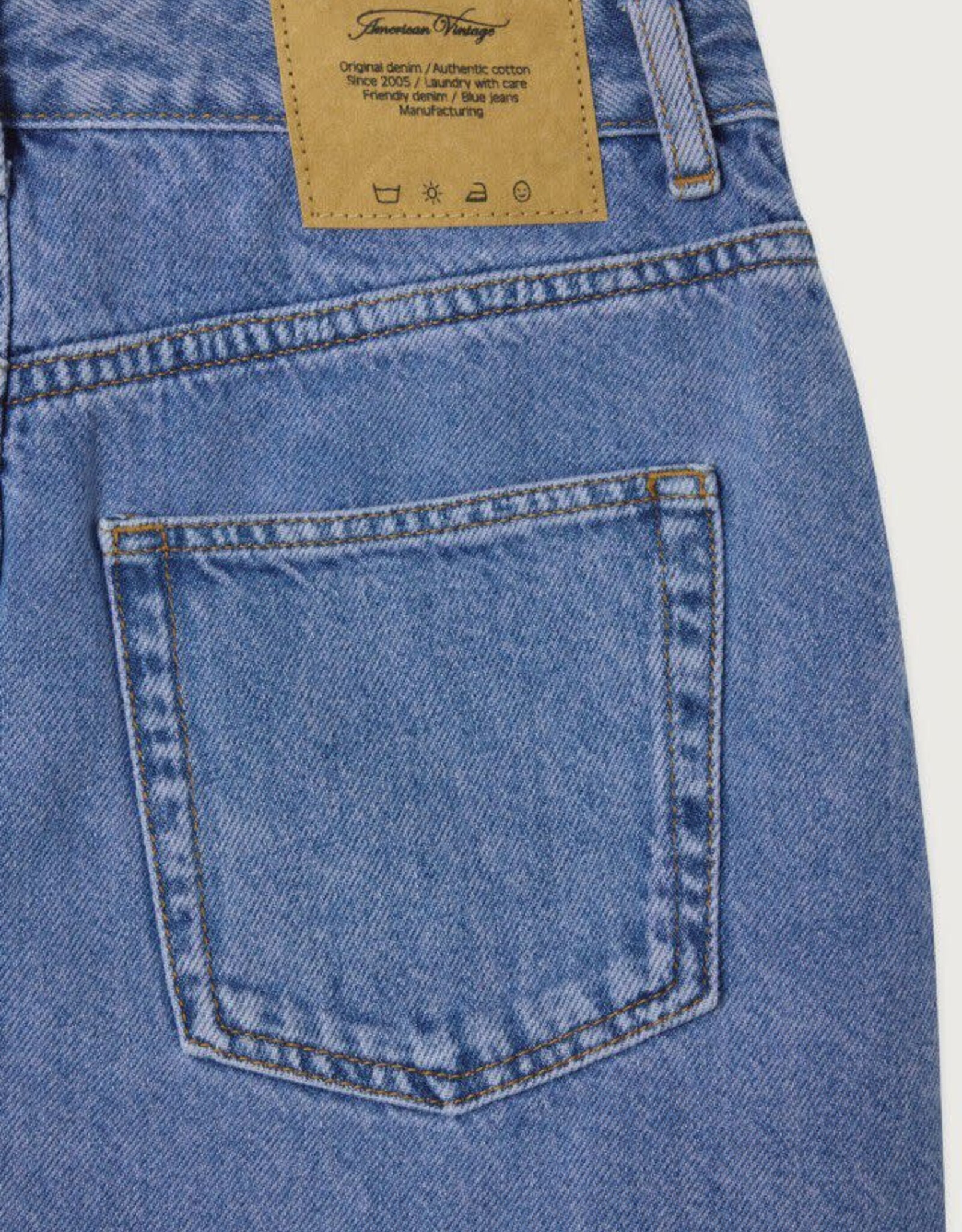 American Vintage Jeansrokje 'Joybird' - Pink Blue - Joy13G -  American Vintage