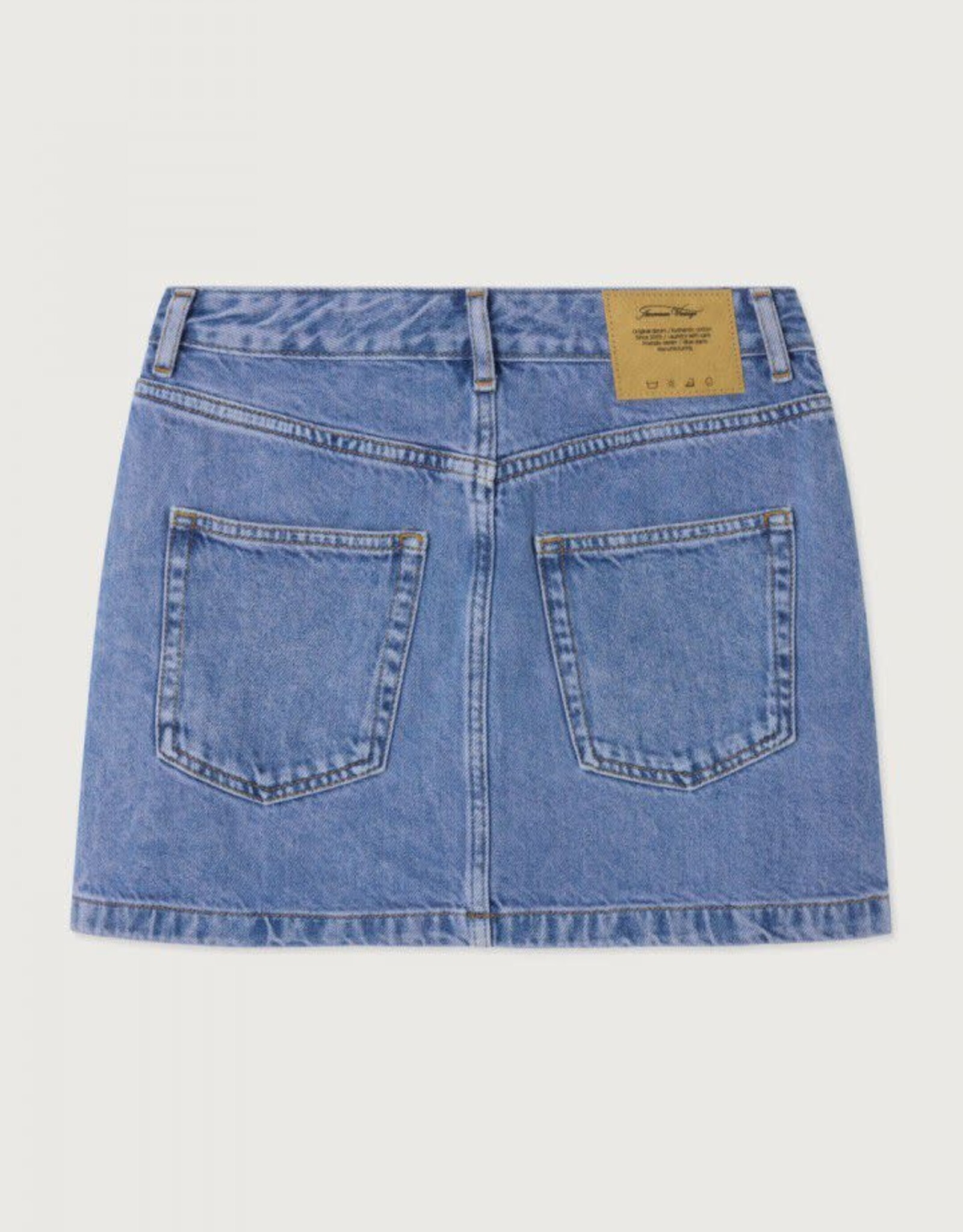 American Vintage Jeansrokje 'Joybird' - Pink Blue - Joy13G -  American Vintage